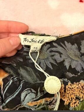 For Love & Lemons Black Floral Mini Dress